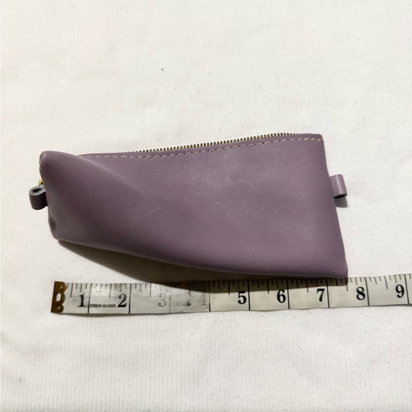 Portland Leather “Alpine” Zipper Pouch Purple - Picture 7 of 8